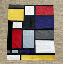 Charger l&#39;image dans la galerie, Tapis Patchwork style Mondrian - Peau de vache &amp; Cie
